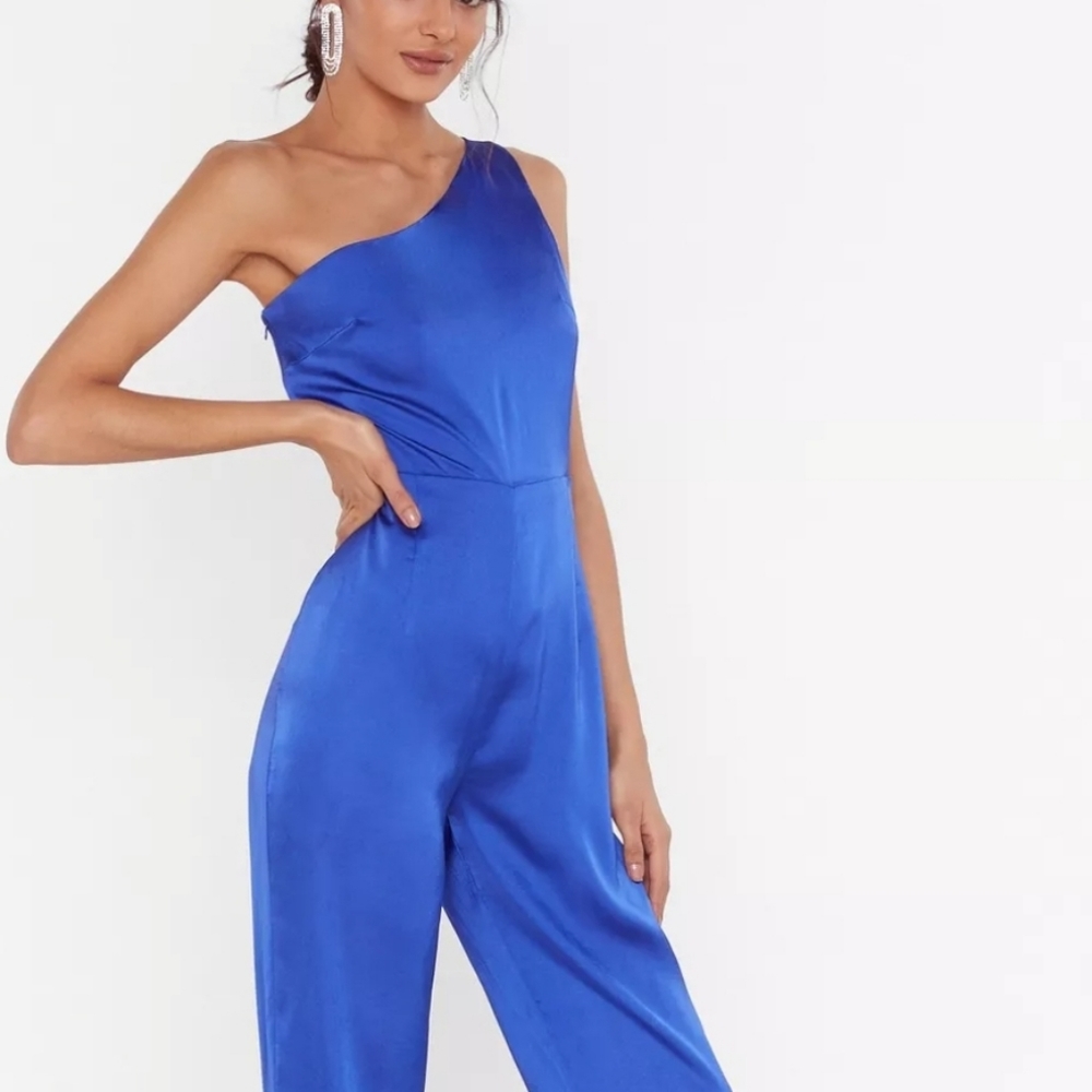 Nasty Gal One Shoulder Jumpsuit